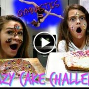 CRAZY CAKE CHALLENGE! WHIP WHIP DURING GYMNASTICS CLASS?