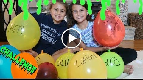 GIANT BALLOON SLIME CHALLENGE! WHAT A MESS IN THE HOUSE!